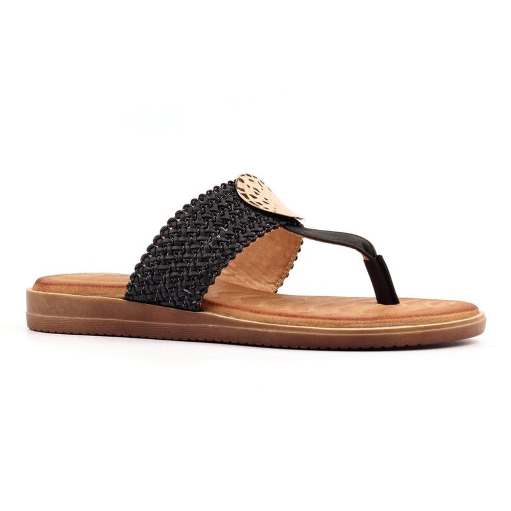Lunar Womens/Ladies Fiona Sandals / Black